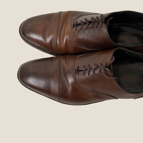 Allen Edmonds Mens Bond Street Cap Toe Textured Leather Lace Up Oxford Size 11.5 - Picture 6 of 12